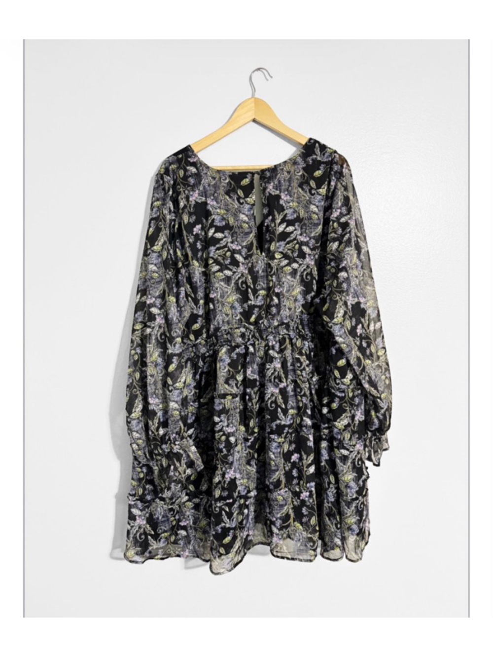 Torrid Mini Lurex Chiffon Tiered Dress - Picture 4 of 6